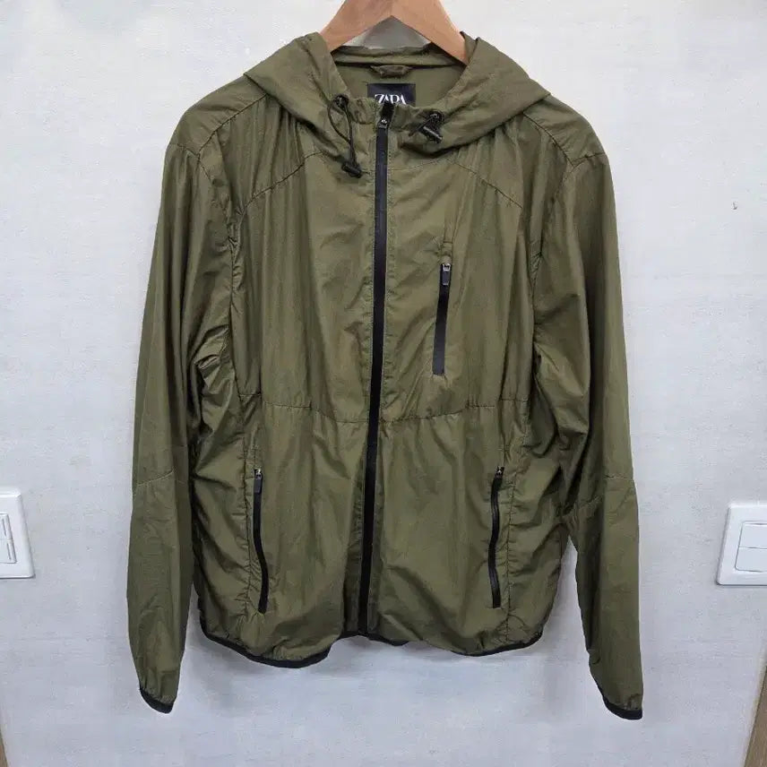 [BUNJANG] Zara Zip Detail Cotton Hooded Jacket L / 자라 지퍼디테일 면 후드자켓 L