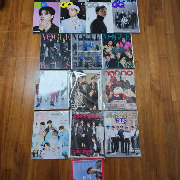 [BUNJANG] BTS Magazine Bundle Set (GQ, Vogue, etc.) / 방탄소년단 bts GQ,지큐 보그 잡지등  18권 양도