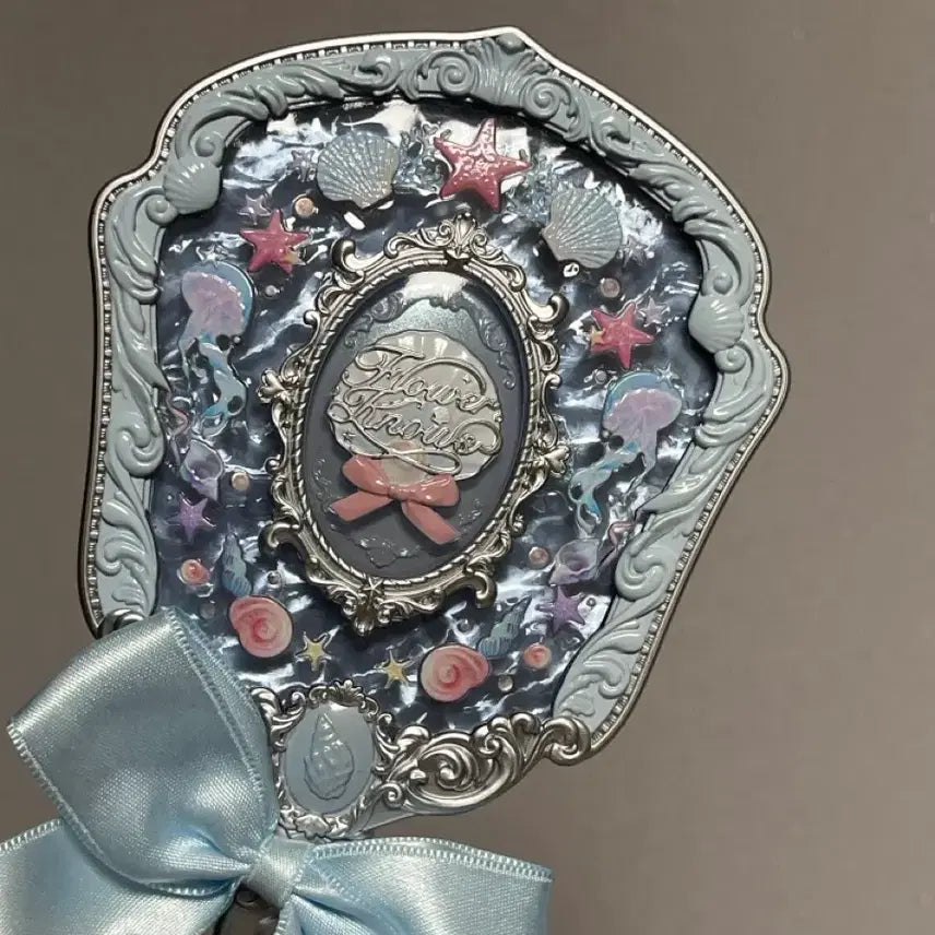 [BUNJANG] Flower Nose Shell Hand Mirror / 플라워노즈 쉘 핸드미러 손거울