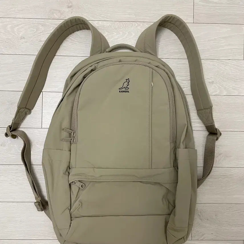 [BUNJANG] Kangol Beige Backpack / (새상품) 캉골 백팩 베이지