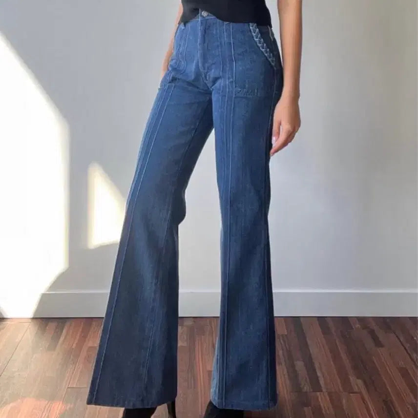 [BUNJANG] San Jago 80s Bootcut Denim Pants / 80s SANJEGO 부츠컷 데님 팬츠