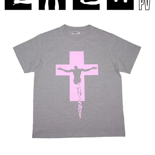 [BUNJANG] EMEW Cross Member T-Shirt Gray M / EMEW 위원 T-SHIRT 그레이 M