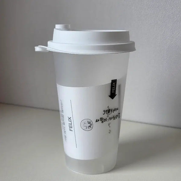 [BUNJANG] Stray Kids SKZ-REPLAY Reusable Cup Felix / 스키즈 디스앤댓 팝업 필릭스 리유저블컵