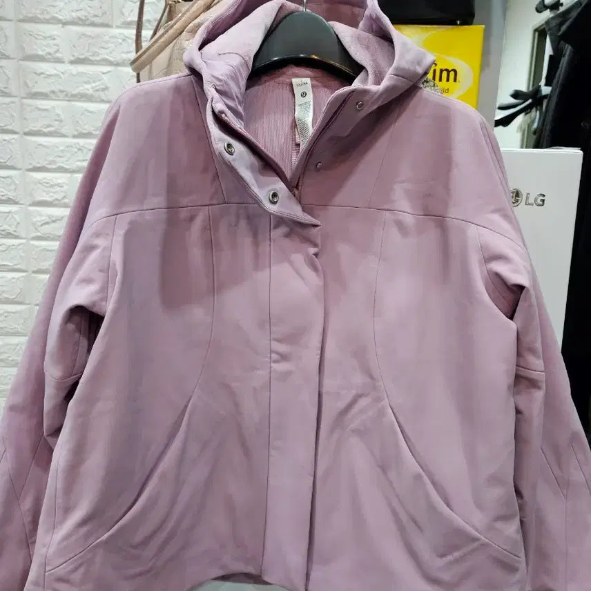 [BUNJANG] Lululemon Hooded Zip-Up Anorak Purple Size 66 (Unworn) / 룰루레몬 후드 집업 아노락 (미착용) 66사이즈