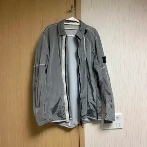 [BUNJANG] Stone Island 18FW Nylon Metal Overshirt Ice XL / 18FW 스톤아일랜드 나일론메탈 오버셔츠 아이스 XL
