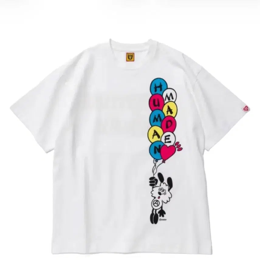 [BUNJANG] Human Made x Verdy Big T-Shirt White / 휴먼 메이드 x 베르디 빅 티셔츠 화이트