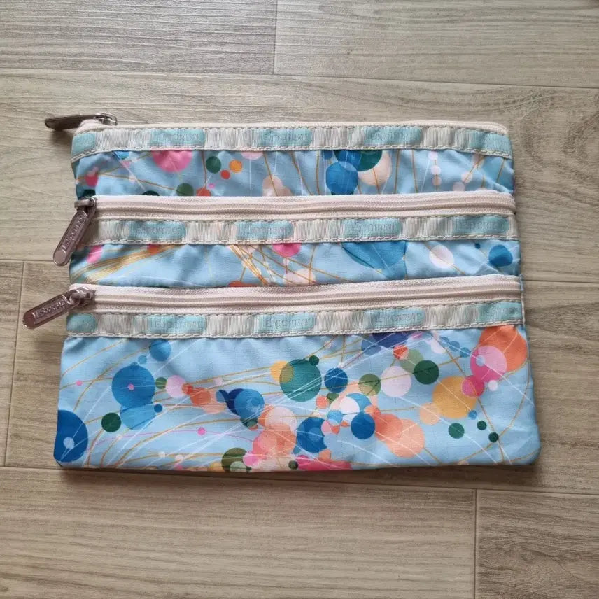 [BUNJANG] LeSportsac 3-Zipper Big Pouch / 일제 레스포삭 3단지퍼 빅 파우치