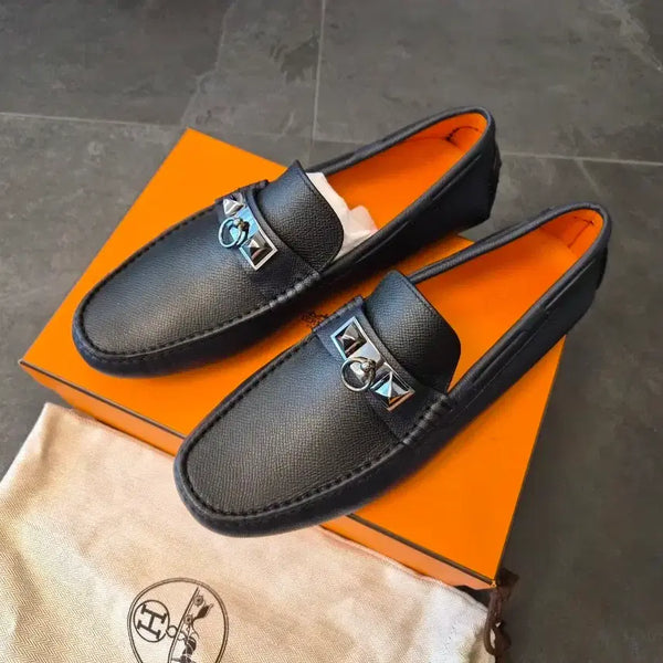 [BUNJANG] Hermès Loafers Dark Navy Size 41 / (새상품)에르메스 로퍼 다크네이비 41