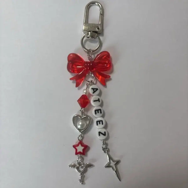 [BUNJANG] Custom Initial Beaded Keychain / 비즈키링