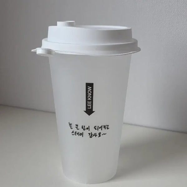 [BUNJANG] Stray Kids SKZOO Reusable Cup Lee Know / 스키즈 디스앤댓 팝업 리노 리유저블컵