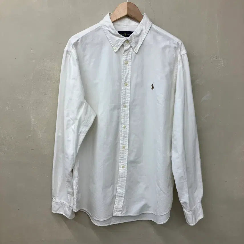 [BUNJANG] Polo Ralph Lauren Oxford Shirt White / 폴로 랄프로렌 옥스포드 셔츠 화이트