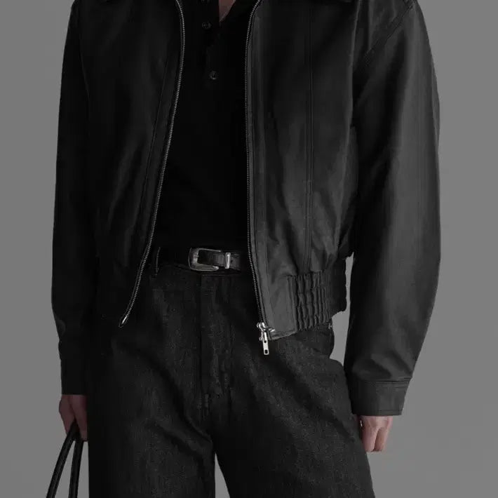[BUNJANG] Bauro Product Leather Jacket / 바우로 프로덕트 레더 자켓