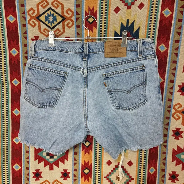 [BUNJANG] Levi's 550 Orange Tab Cut-off Denim Shorts 33 / 리바이스 550 오렌지탭 컷오프 데님 반바지 33
