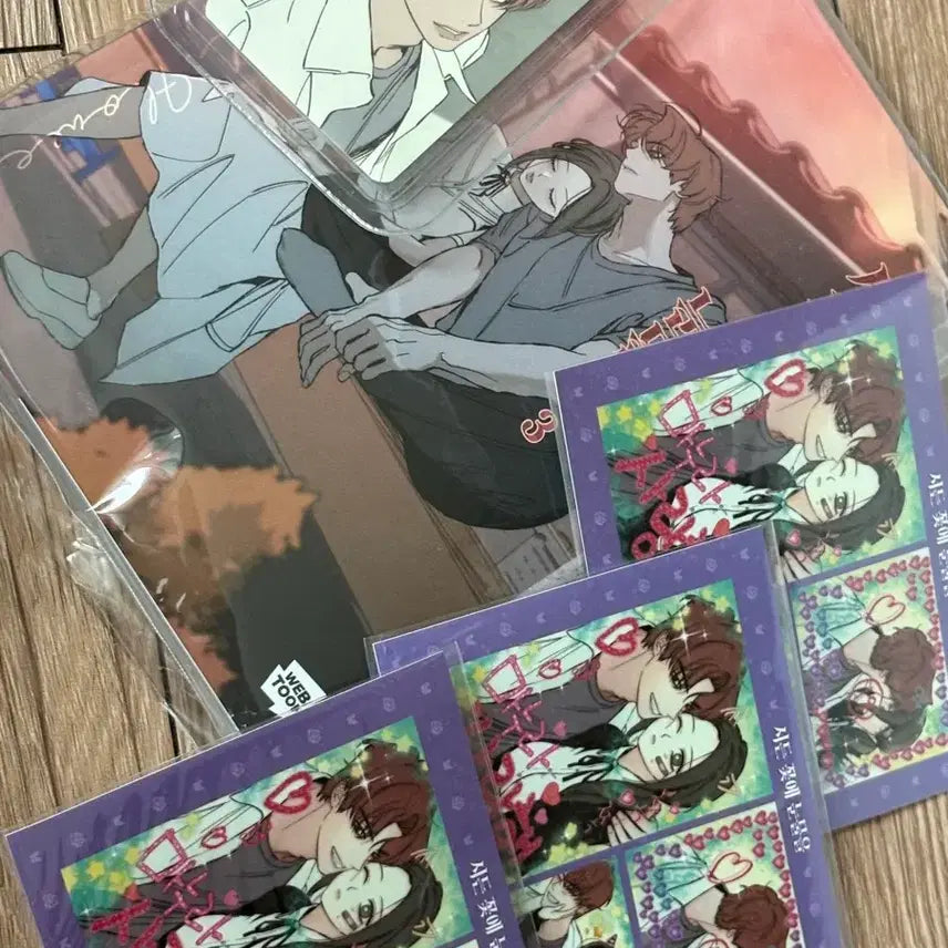 [BUNJANG] IVE Mincheol HaeSoo 'Sidden Flower, Tear' Photocards & Sticker Set / 시든꽃에 눈물을 민철 해수 포카 스사 세트 판매