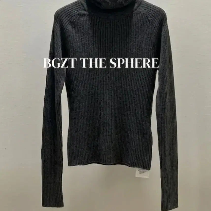 [BUNJANG] RECTO 25FW Slim Fit Balaclava Knit Hoodie Charcoal Grey / 렉토 25FW 슬림핏 바라클라바 니트 후드 차콜 그레이