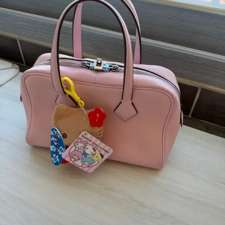 [BUNJANG] Pink Leather Tote Bag / 핑크색 가죽가방