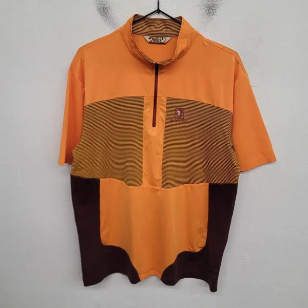 [BUNJANG] Black Yak Half-Zip Hiking T-Shirt / [100/L] 블랙야크 반집업 등산복 반팔티 티셔츠