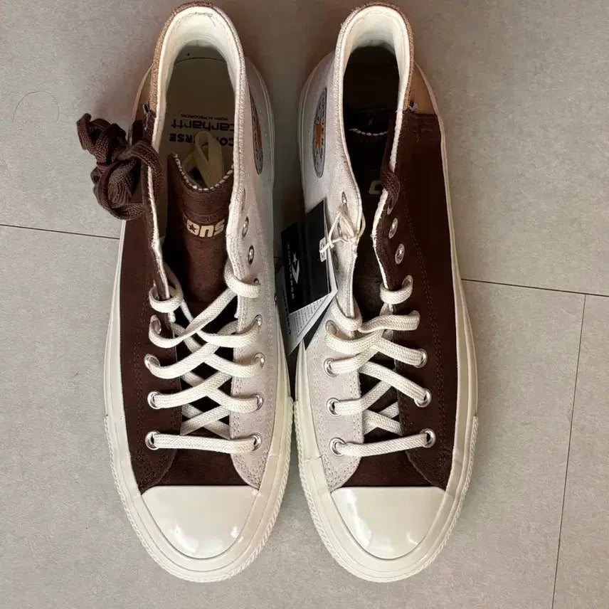 [BUNJANG] Converse x Carhartt WIP Chuck Taylor All Star Pro Hi "Starfish / Tofu / Dark Earth" Sneakers (Size 290mm) / 컨버스 x 칼하트 WIP 척테일러 올스타 하이 290