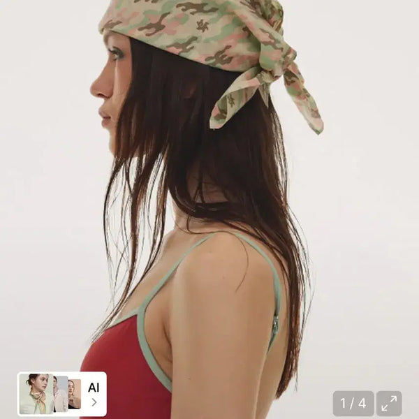 [BUNJANG] HATA Multi Scarf Star Camo / 하타 Multi Scarf_Star Camo