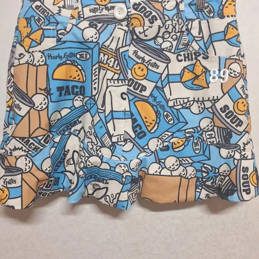 [BUNJANG] PEARLY GATES Golfwear Pattern Culottes Skirt / 파리게이츠 골프웨어 패턴 큐롯 스커트