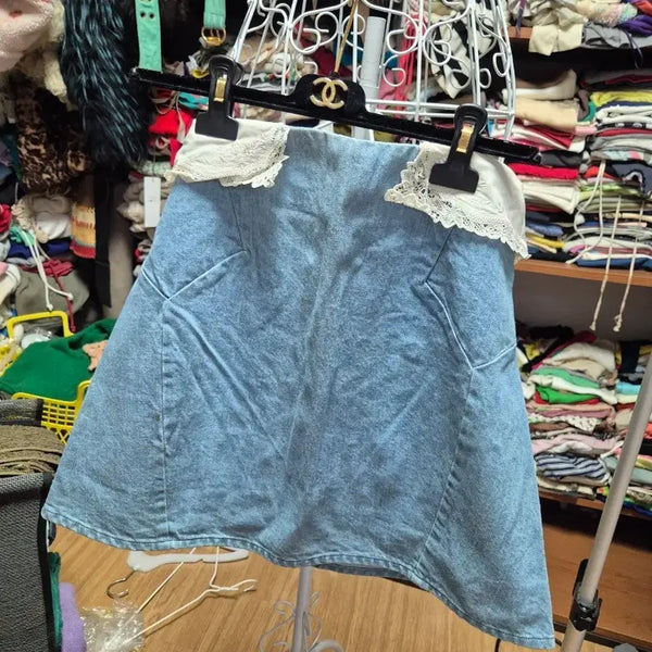 [BUNJANG] Japanese Import Denim Mini Skirt / 일본수입 청 미니스커트
