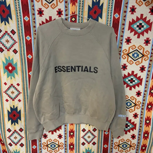 [BUNJANG] Fear of God Essentials Big Logo Sweatshirt / 피어오브갓 에센셜 빅로고 스웻 맨투맨 XS