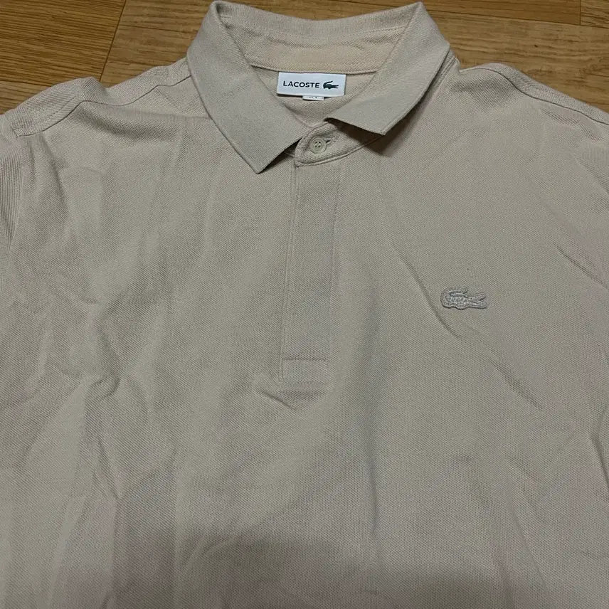[BUNJANG] Lacoste Paris Polo Shirt Beige Size 105 (5) / 라코스테 파리폴로 카라티 베이지 105사이즈 (5사이즈)