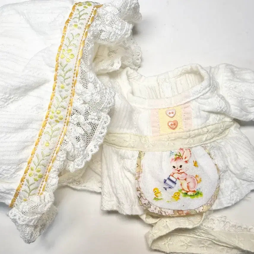 [BUNJANG] 20cm Doll White Dress / 20cm 인형옷 화이트원피스 양도