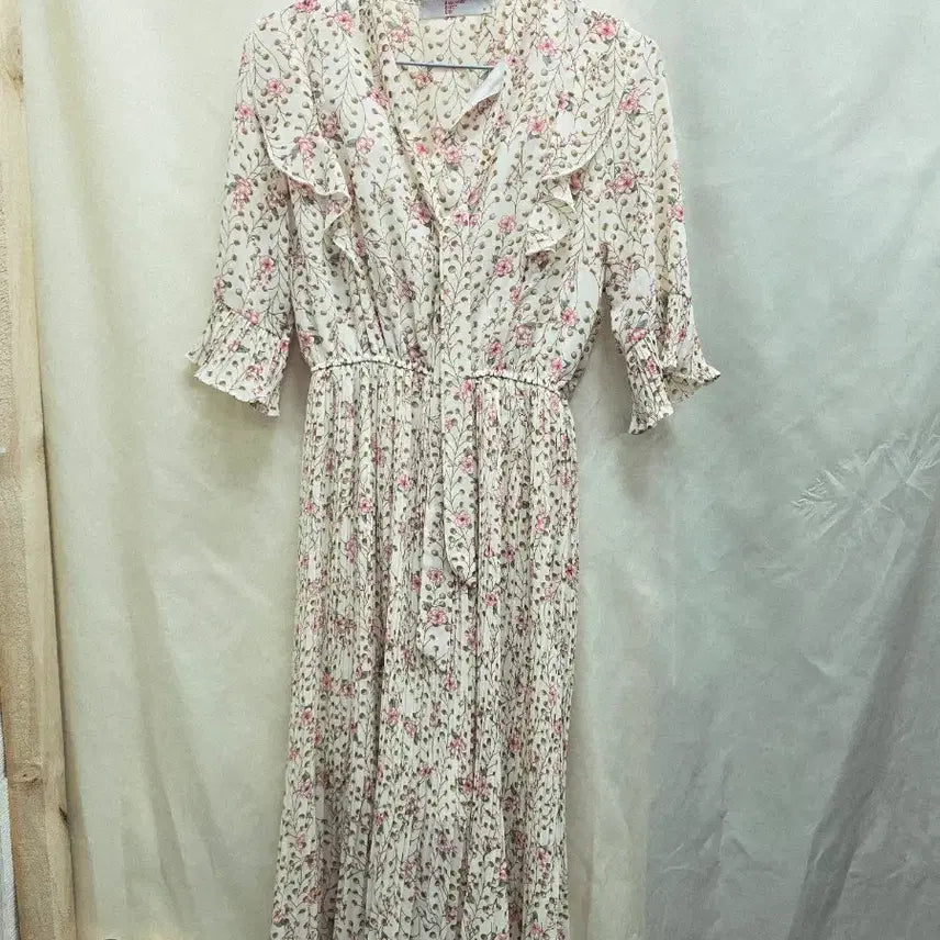 [BUNJANG] Floral Chiffon Dress / 플로럴 쉬폰 원피스