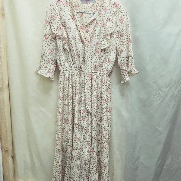 [BUNJANG] Floral Chiffon Dress / 플로럴 쉬폰 원피스