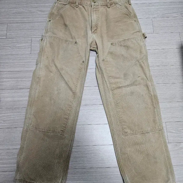 [BUNJANG] Vintage Carhartt Double Knee Work Pants Beige / 빈티지 칼하트 더블니 워크 팬츠 베이지