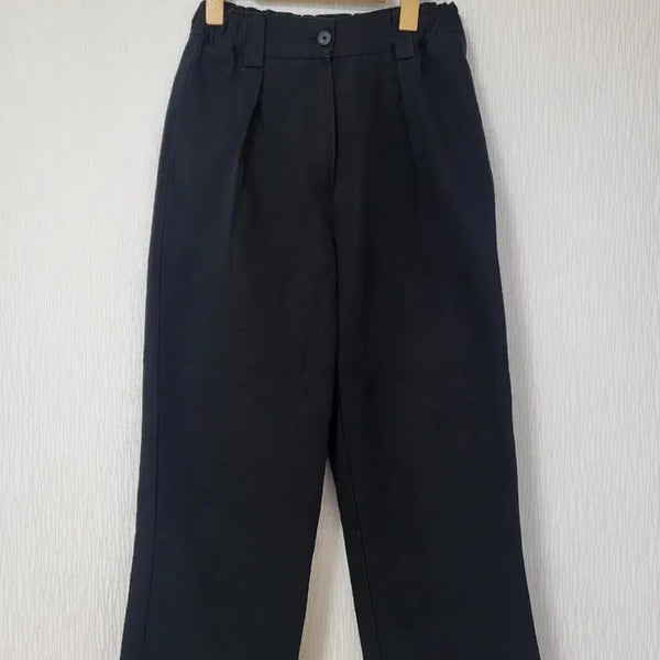 [BUNJANG] Black Wide Leg Slacks Pants / 블랙 슬랙스 와이드 팬츠