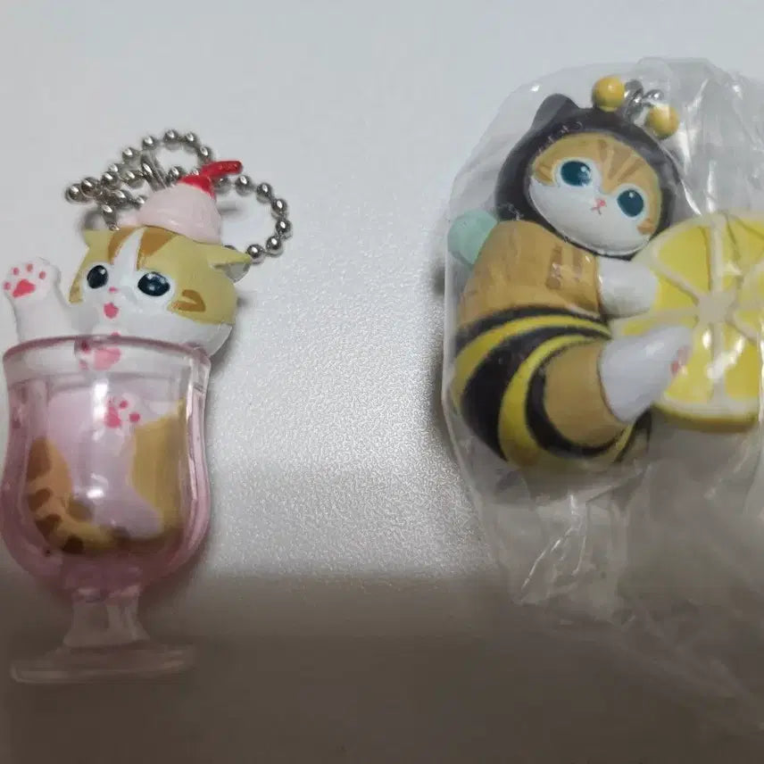 [BUNJANG] Mop Sand Keyring Gacha Cat with Drink / 모프샌드 키링 가챠