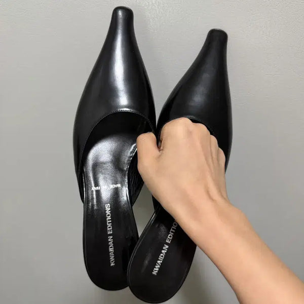 [BUNJANG] Vintage Heeled Mules Size 235-240 / 빈티지 구두뮬