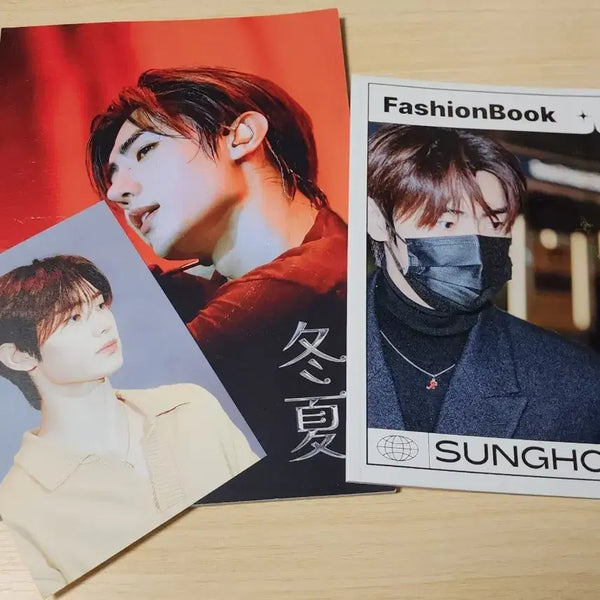 [BUNJANG] ENHYPEN Sunghoon Exhibition Photobook & Fashion Book Bundle / 엔하이픈 성훈 전시회 도록 패션북 비공식 굿즈 홈마 생카 굿즈 엽서 럭드