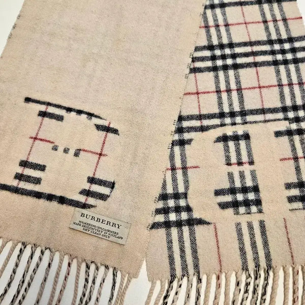 [BUNJANG] Burberry Kids Reversible Merino Wool Blend Scarf / 버버리 머플러 목도리 키즈용 정품
