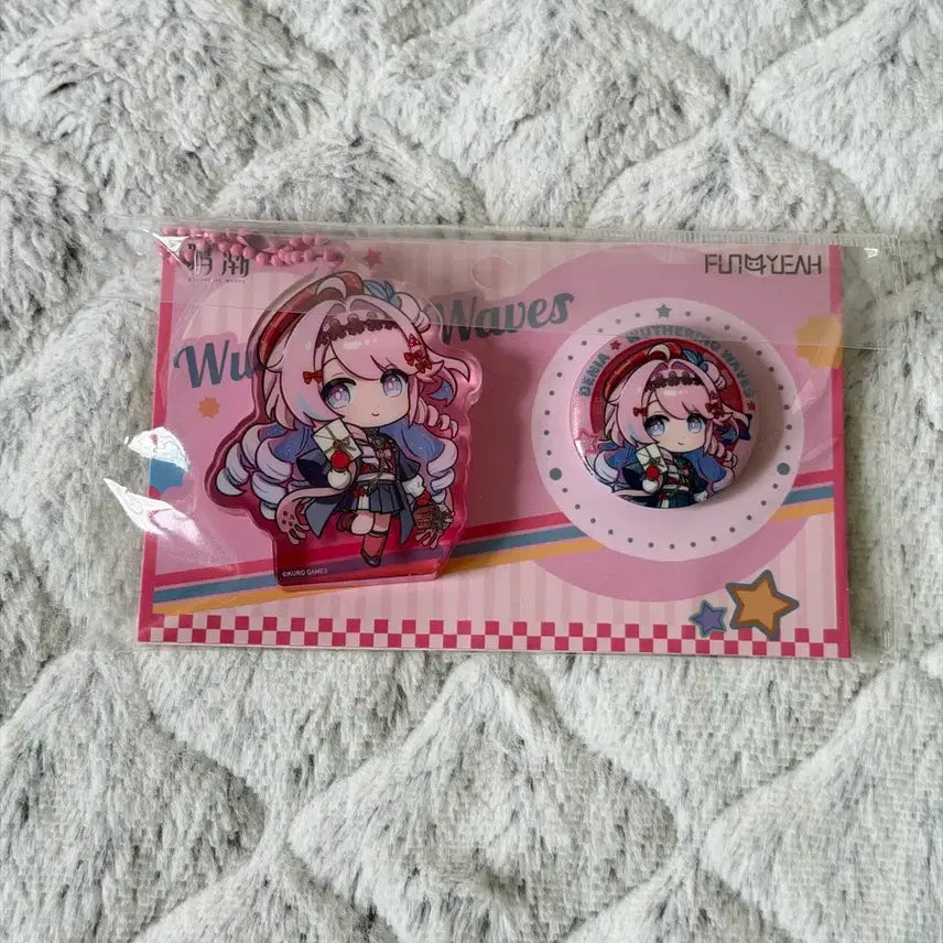 [BUNJANG] SanFu Collaboration Denia Acrylic Stand & SD Can Badge Set / 명조 데니아 아크릴 스탠드 SD캔뱃지 세트 SanFu 콜라보