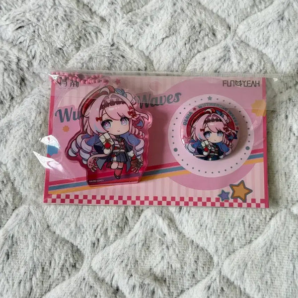[BUNJANG] SanFu Collaboration Denia Acrylic Stand & SD Can Badge Set / 명조 데니아 아크릴 스탠드 SD캔뱃지 세트 SanFu 콜라보