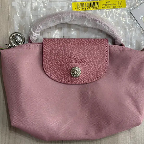 [BUNJANG] Longchamp Mini Pouch Petal Powder Pink Unused / 롱샴 미니 파우치 페탈파우더 핑크 미사용