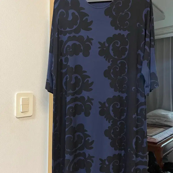 [BUNJANG] Marimekko Navy Pattern Dress S / 마리메꼬원피스 S