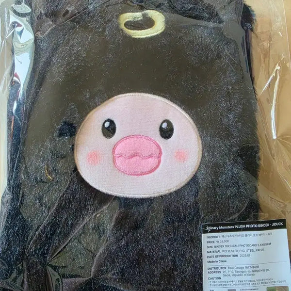 [BUNJANG] Xdinary Heroes Gideok Plush Photo Binder / 미개봉 새상품>엑스디너리 몬스터즈 플러시 포토 바인더 지덕