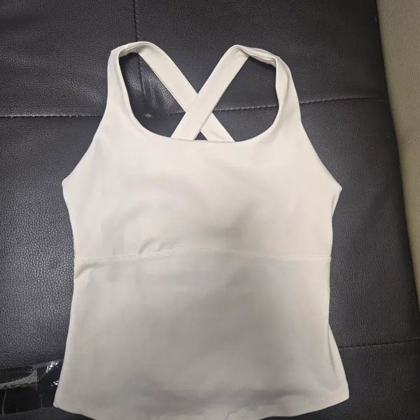 [BUNJANG] XEXYMIX Sports Bra Top, Beige, Size S / 젝시믹스 스포츠 브라탑 S 특가 상품