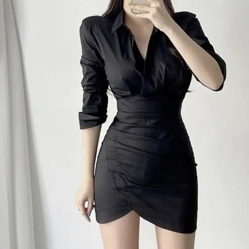 [BUNJANG] Office Look Shirt Dress / +스타킹 | 애장템 중고 오피스룩 셔츠 원피스