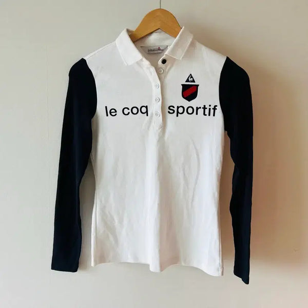 [BUNJANG] Le Coq Sportif Golf Long Sleeve Collared Polo Shirt (Women's XS) / [정품] 르꼬끄 스포르티브 골프 긴팔 카라티 (여성용 80 / XS)