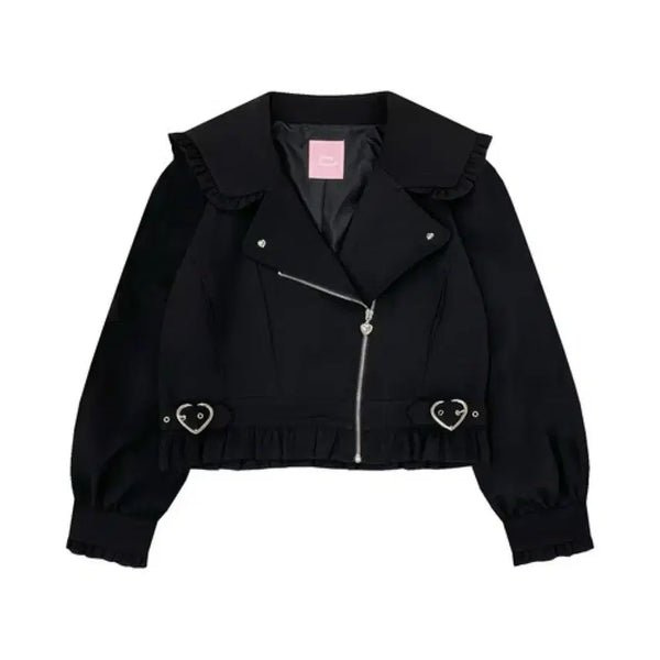 [BUNJANG] Honey Cinnamon Heart Buckle Jacket Coat / 허니시나몬 하트버클 자켓 아우터 코트 피움리즈리사마즈에블린로지타