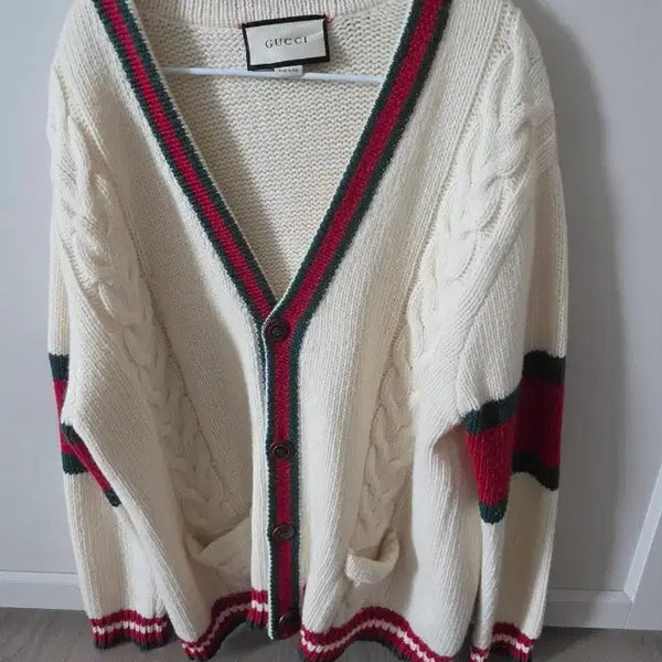 [BUNJANG] Gucci Knit Cardigan Ivory M / 구찌 니트 가디건 아이보리M