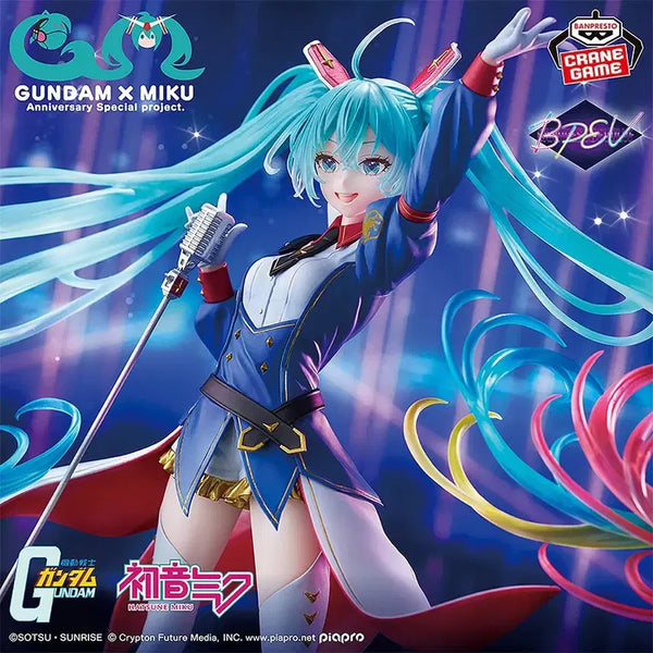 [BUNJANG] Hatsune Miku Banpresto EVOLVE Gundam 45th Anniversary Collaboration Figure / 하츠네 미쿠 반프레스토 EVOLVE - 건담 45주년 콜라보 피규어