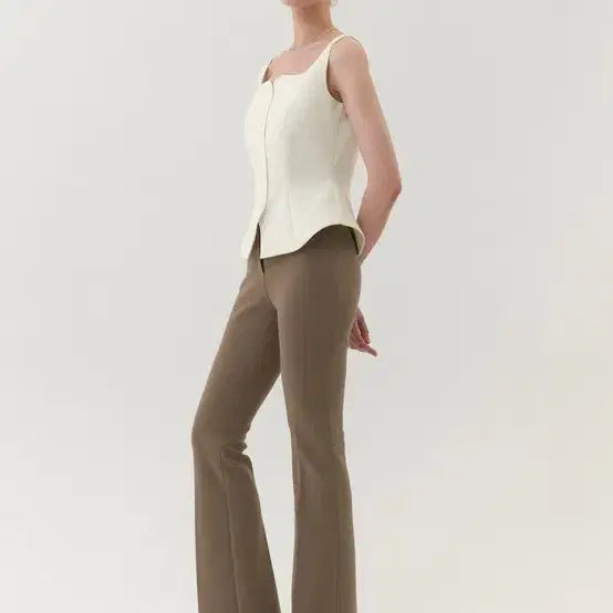 [BUNJANG] Graceyu Linda Slacks Pants Brown S / 그레이스유 린다 슬랙스 팬츠 바지