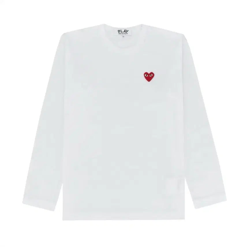 [BUNJANG] Comme des Garçons Long Sleeve White / 꼼데가르송 롱슬리브