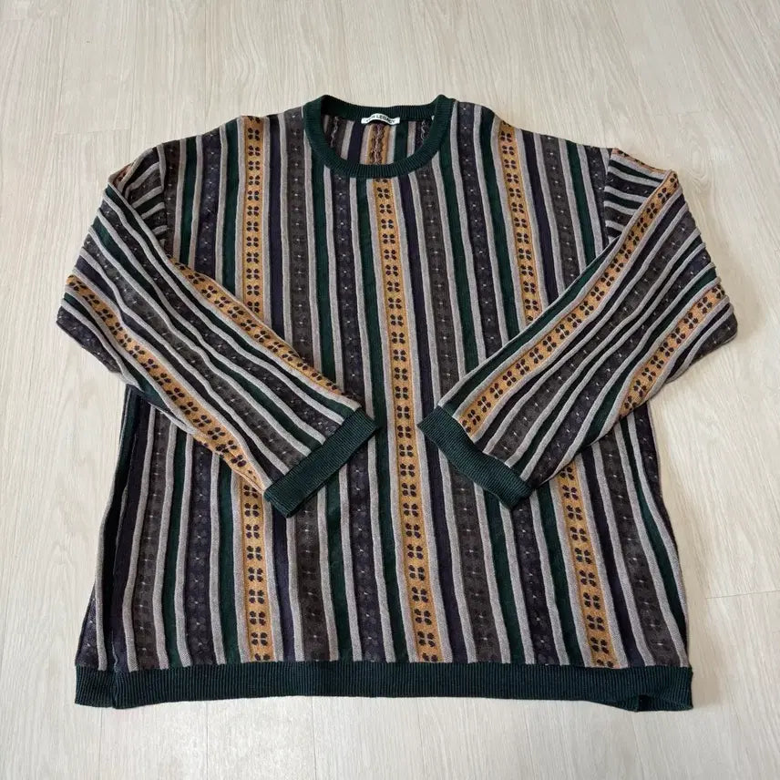 [BUNJANG] Our Legacy Sonia Roundneck Flower Stripe Knit / [52] 아워레가시 소나 라운드넥 플라워 스트라이프 니트